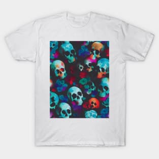 skulls and flowers T-Shirt